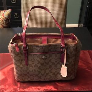 Authentic Leather Coach Bag